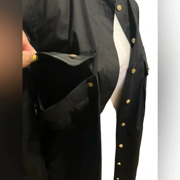 Tory Burch black belted jacket size 4 - Picture 10 of 16